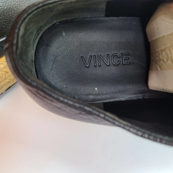 VINCE Rayner Leather Espadrille Lace Up‎ Sneakers Size 6.5 - Picture 10 of 12